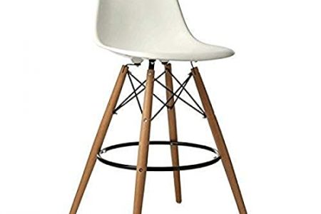 Taburete de barra blanco
