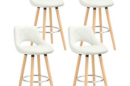 Taburete madera con respaldo