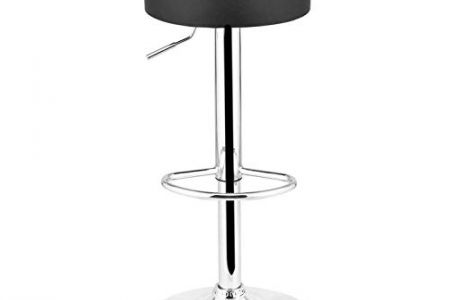 Taburete negro polipiel