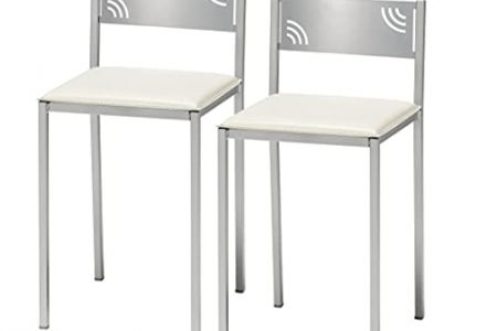 Taburete polipiel blanco