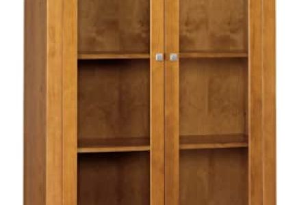 Vitrina madera y cristal con puertas