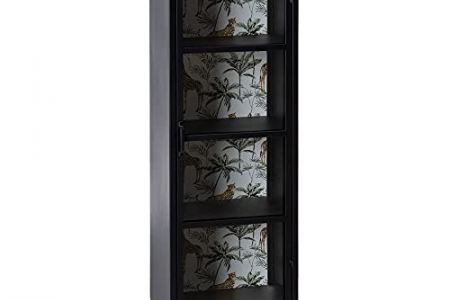 Vitrina metal negra