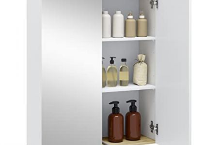 Armario baño espejo blanco