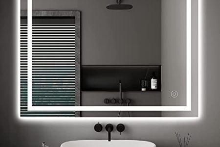 Espejo baño pared con luz