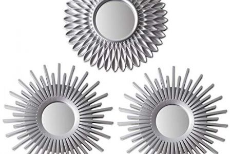 Espejos decorativos plateados