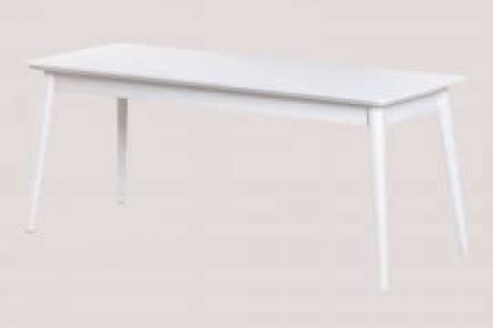 Banco de madera blanco