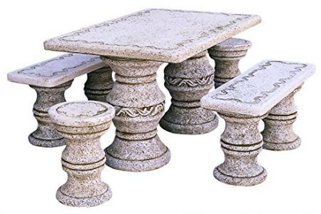 Bancos para jardín de piedra