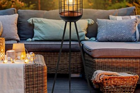 Lampara de pie solar exterior