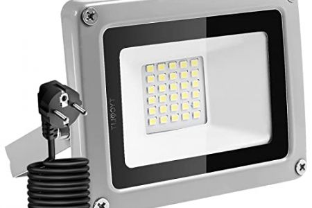 Lampara exterior con enchufe