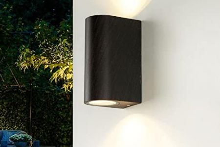 Lampara exterior marrón