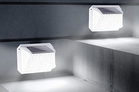 Lampara solar blanca exterior