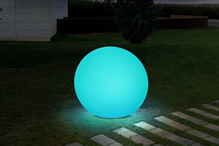 Lampara solar exterior bola