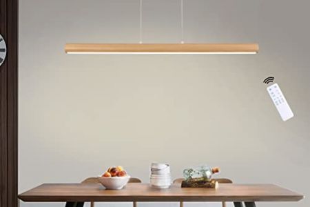 Lampara colgante madera