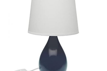 Lampara de mesa azul