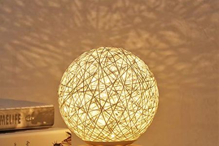 Lampara de mesa madera