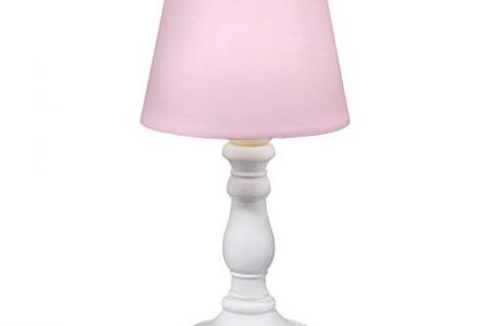Lampara de mesa rosa