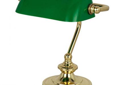 Lampara de mesa verde