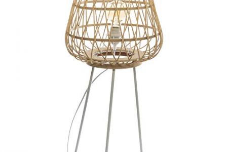 Lampara de pie bambú