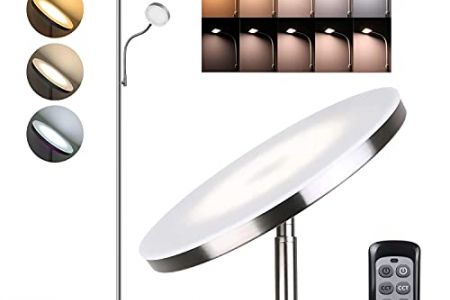 Lampara de pie con mando a distancia