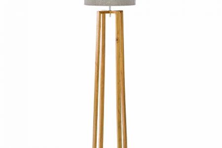 Lampara de pie marrón