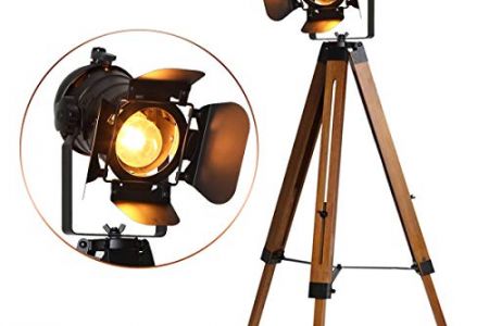 Lampara de pie tripode