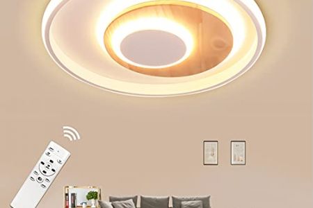 Lampara de techo madera