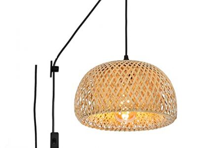 Lamparas de techo ratan