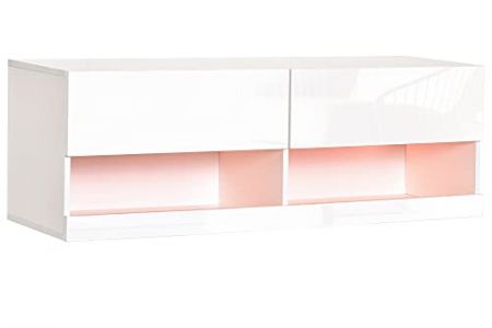 Mueble tv blanco led