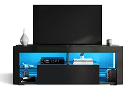 Mueble tv negro mate