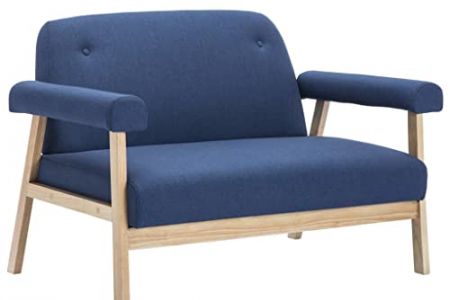 Sofá 2 plazas azul