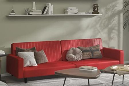Sofá 2 plazas rojo