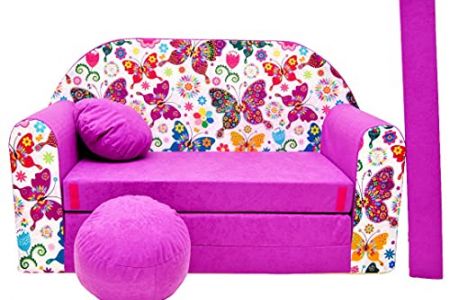 Sofá cama morado