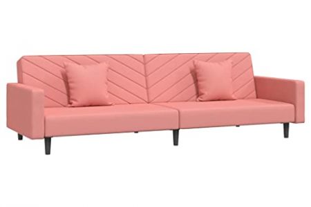 Sofá cama rosa