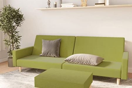 Sofá con reposapies