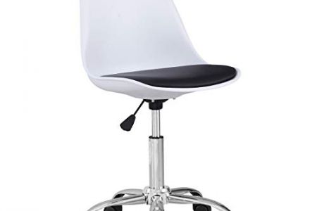 Silla giratoria blanca