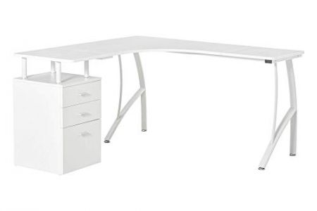 Cajonera escritorio blanca
