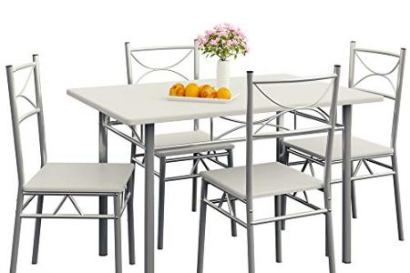 Conjunto mesa y sillas cocina blanca