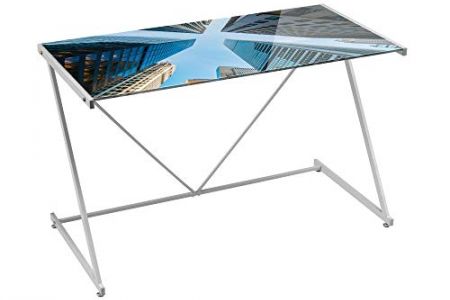 Escritorio ordenador cristal