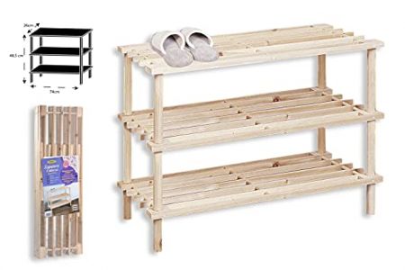 estantería zapatero madera
