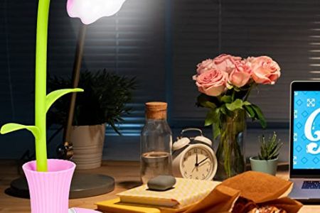 Lampara escritorio rosa