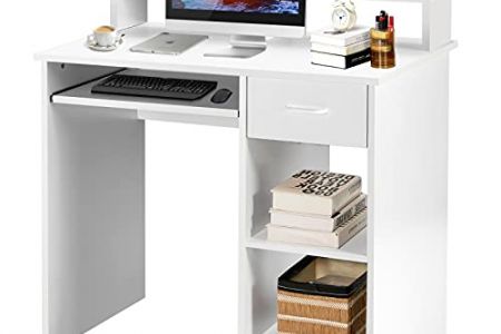 Mesa escritorio con estantería