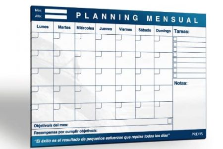 Planificador mensual escritorio